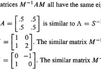 什么是相似矩阵 相似的两个矩阵有什么性质
