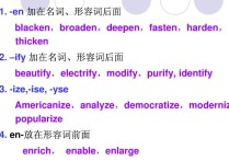英语形容词有什么后缀 英语单词后缀总结词性